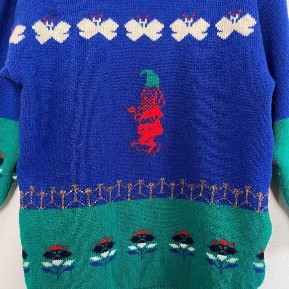 The Irish Scene Wool Sweater Intarsia Leprechaun Ireland Men’s Medium Vintage - Picture 7 of 12